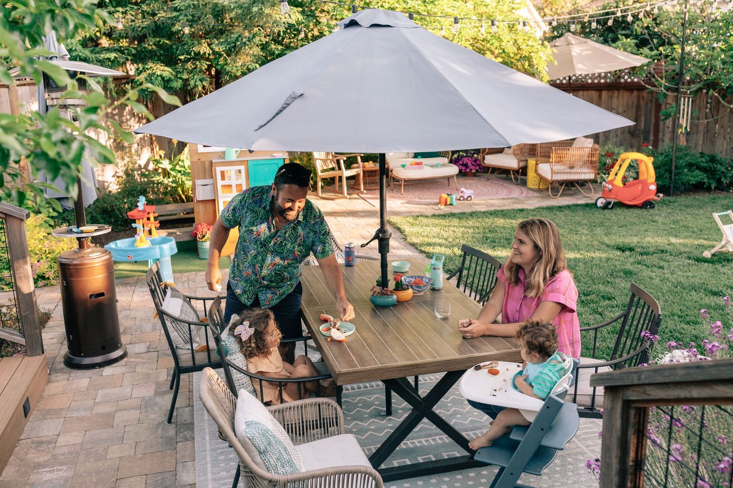 Photo from A summer Friday evening with Adrian, Ryan and their little ones.