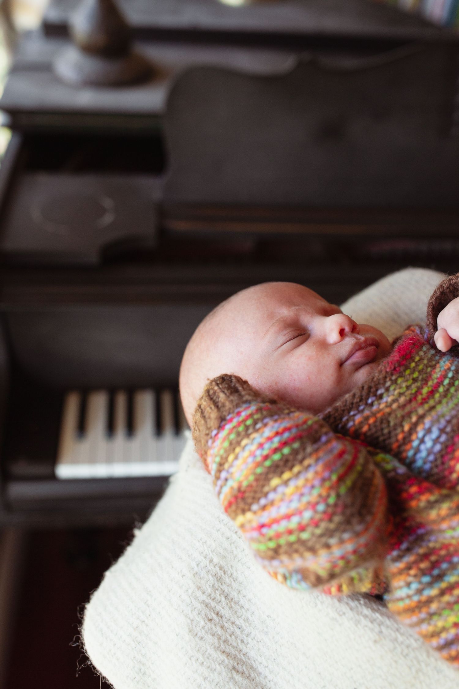 In-home newborn session, Corte Madera