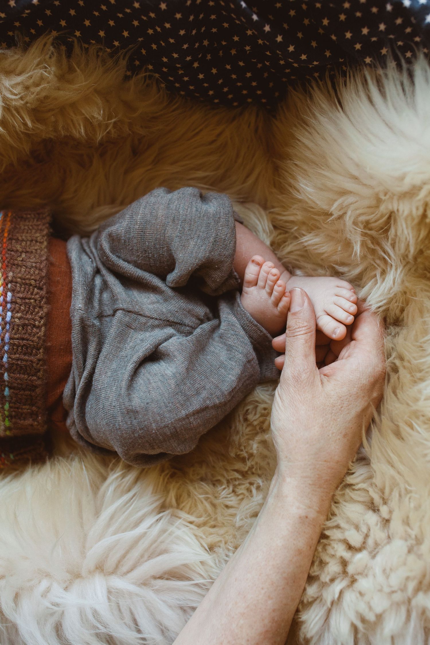 In-home newborn session, Corte Madera