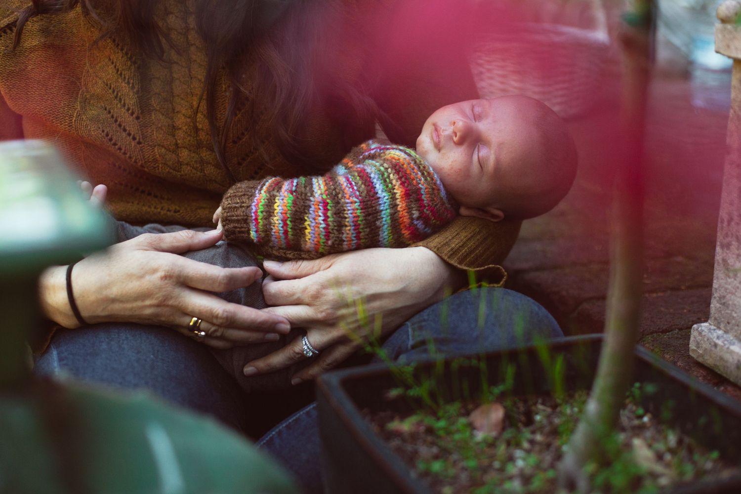 In-home newborn session, Corte Madera