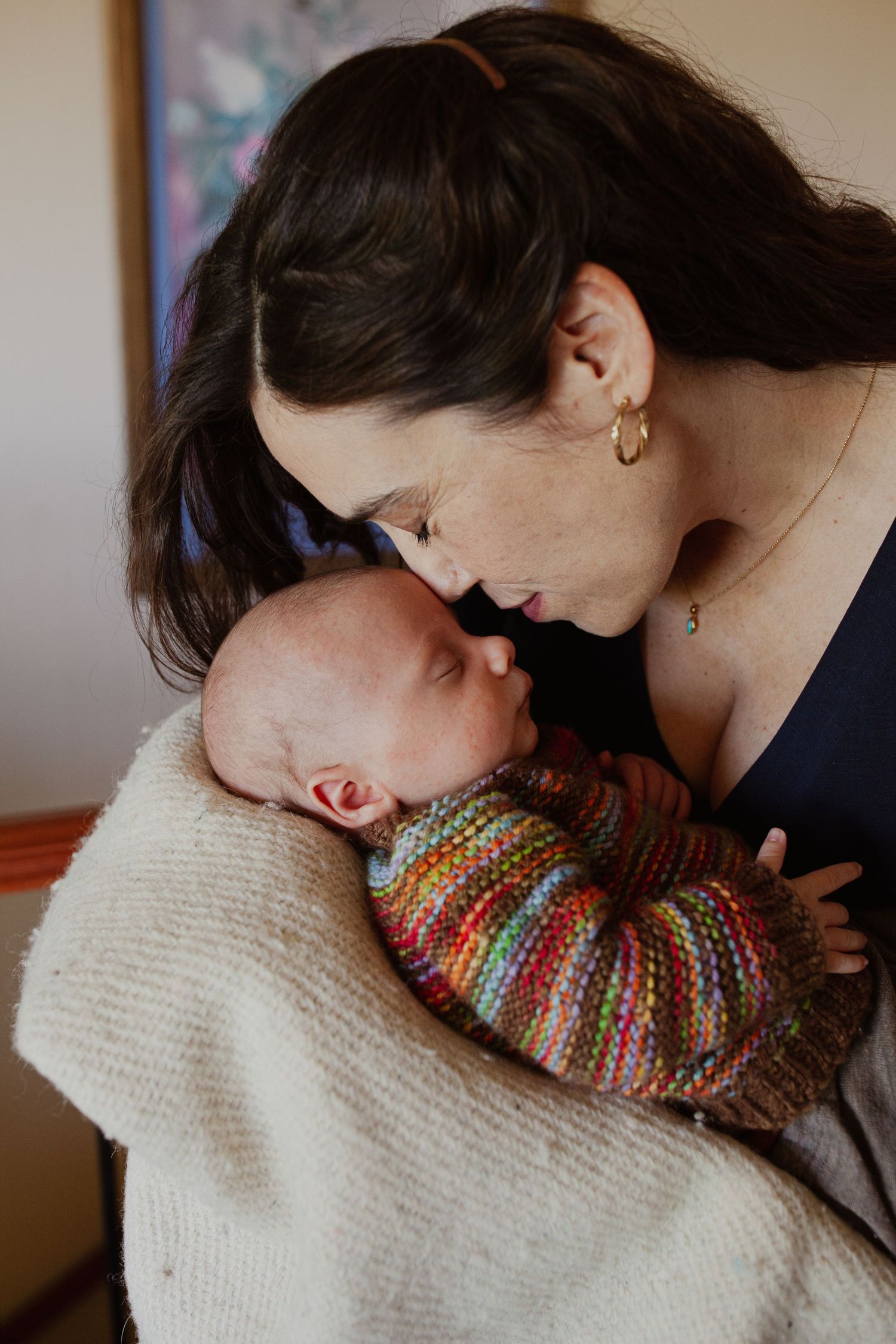 In-home newborn session, Corte Madera
