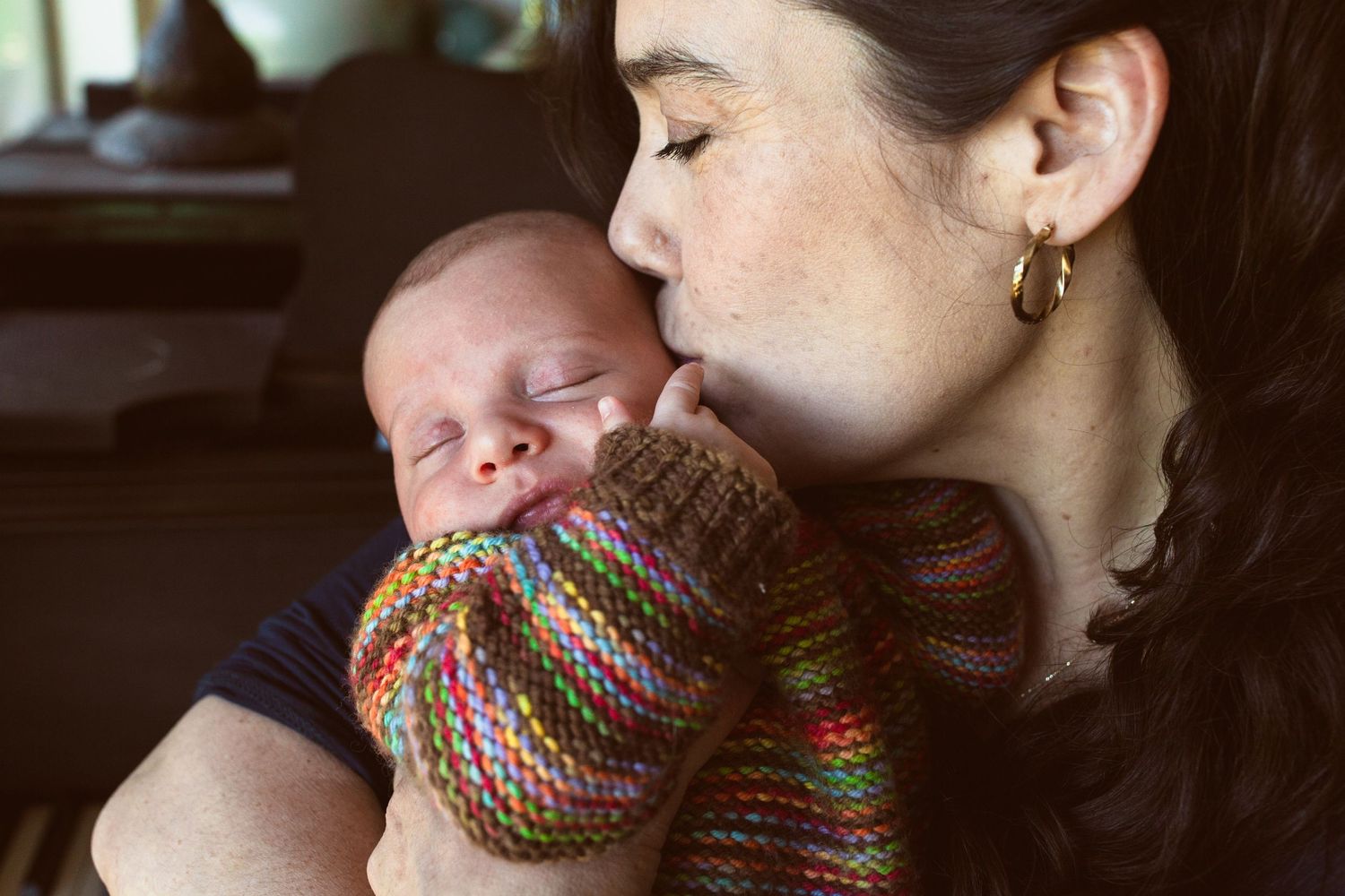 In-home newborn session, Corte Madera