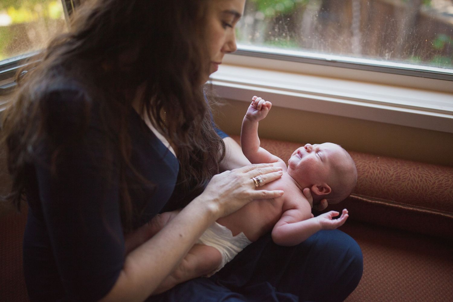 In-home newborn session, Corte Madera