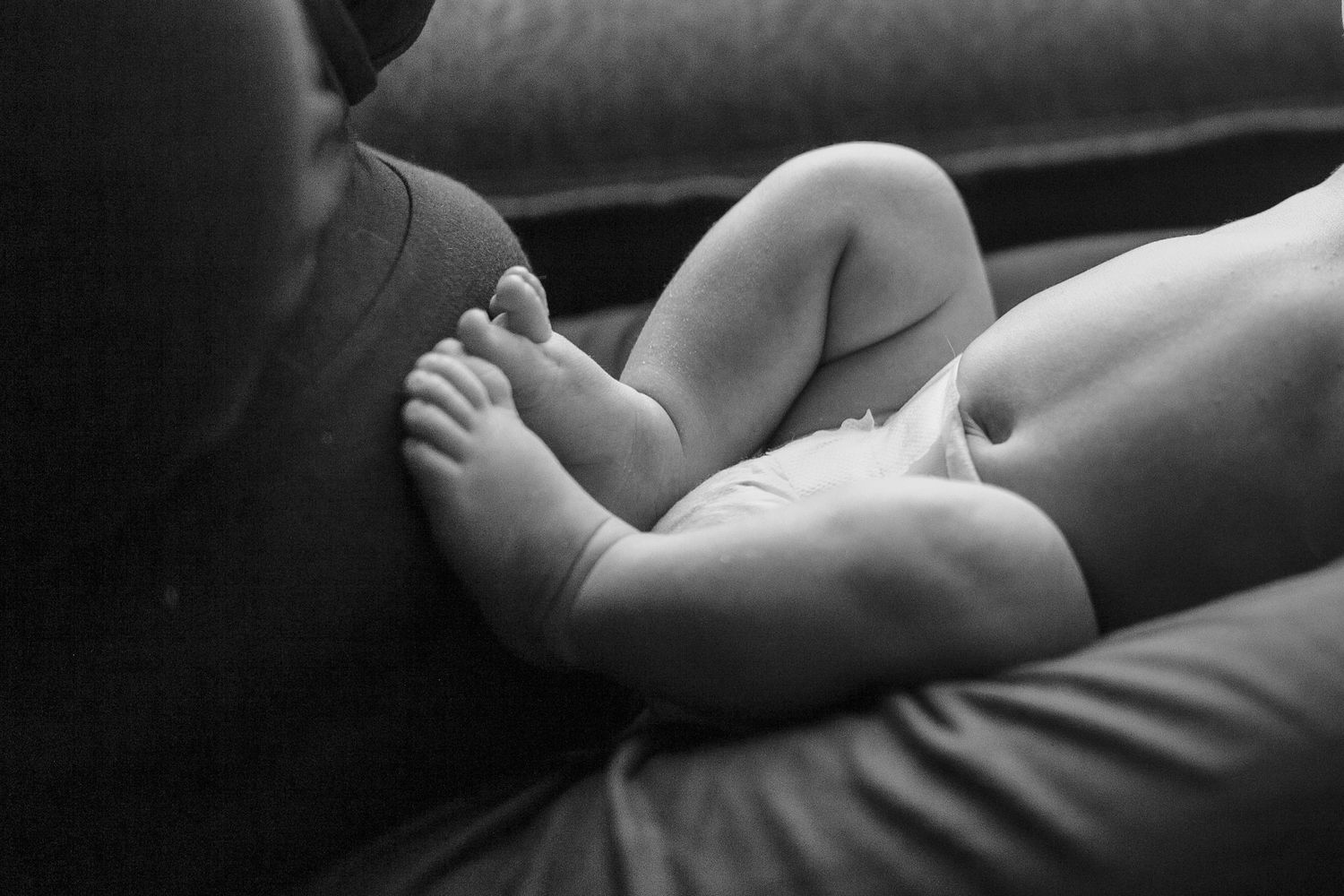 In-home newborn session, Corte Madera