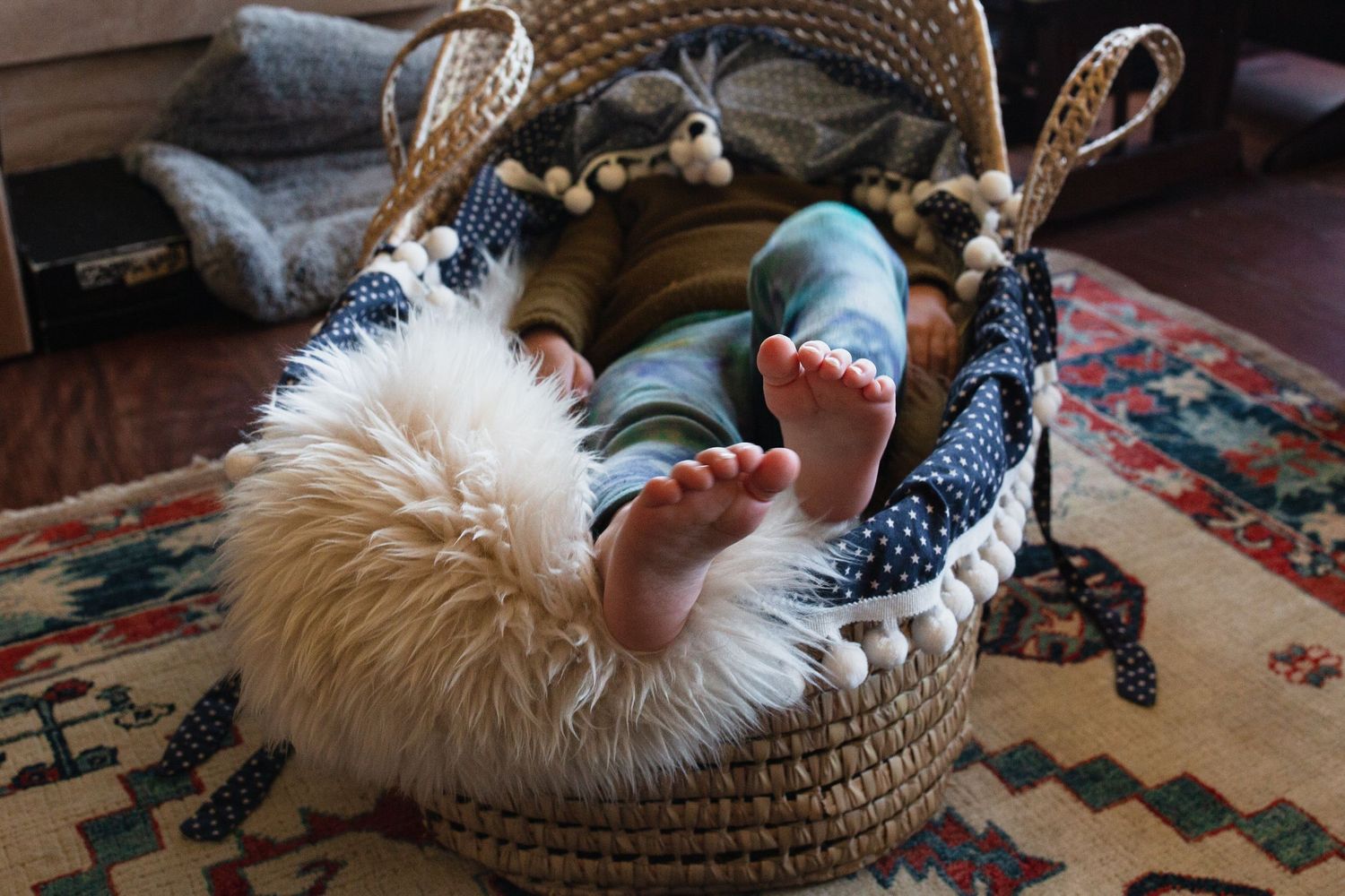 In-home newborn session, Corte Madera