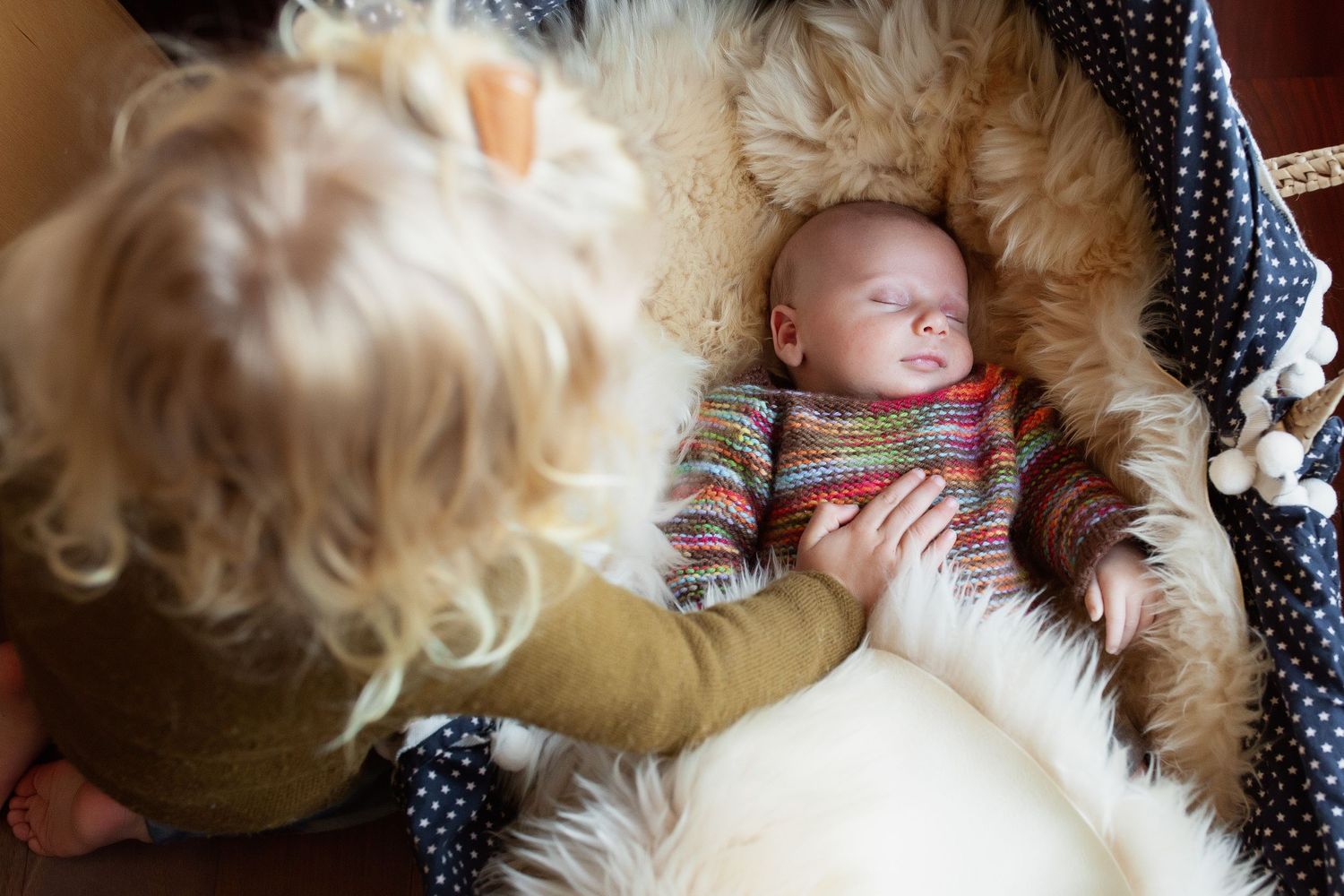 In-home newborn session, Corte Madera