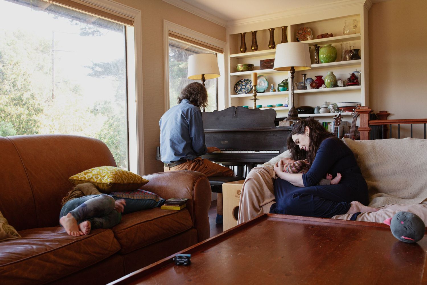 In-home newborn session, Corte Madera