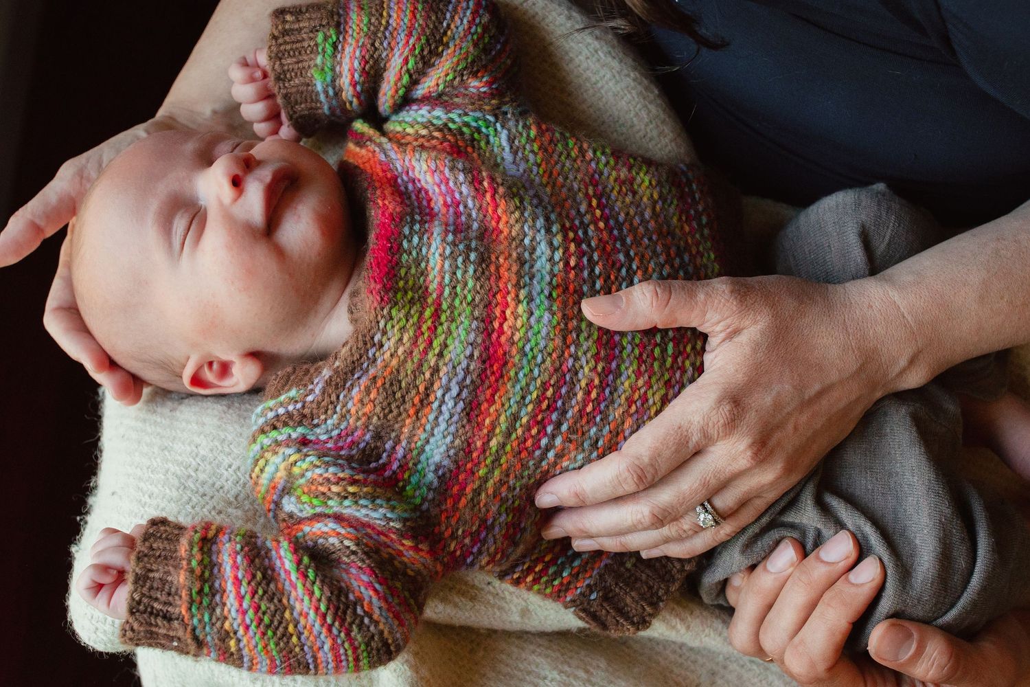 In-home newborn session, Corte Madera